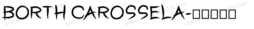 BORTH CAROSSELA字体转换